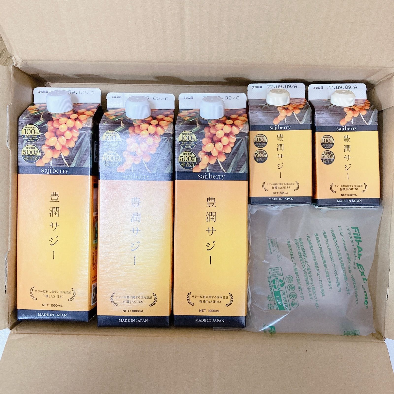 豊潤サジー 1000㎖3本と300㎖2本セット 豊潤サジー 1000ml×2本セット