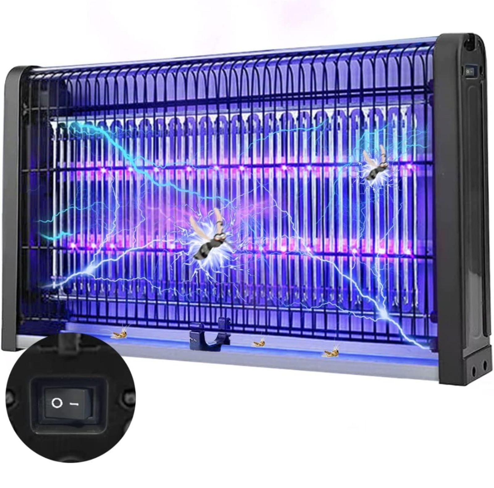 電撃殺虫器 電気蚊取り器 お買い得品 LED光源吸引式捕虫器 強力電撃