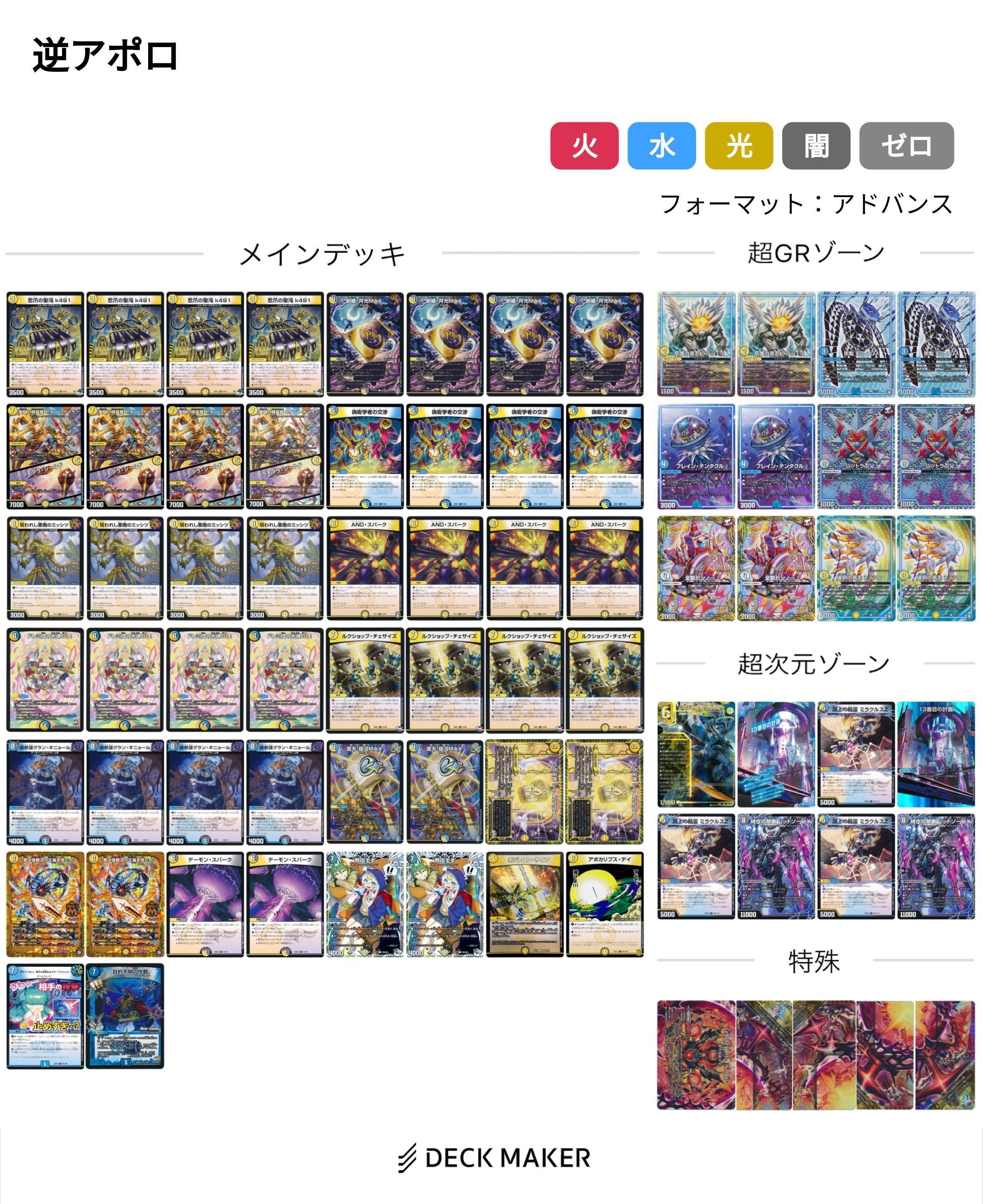 デュエルマスターズ 白単 サバキz デッキ アドバンス GR付き デュエル