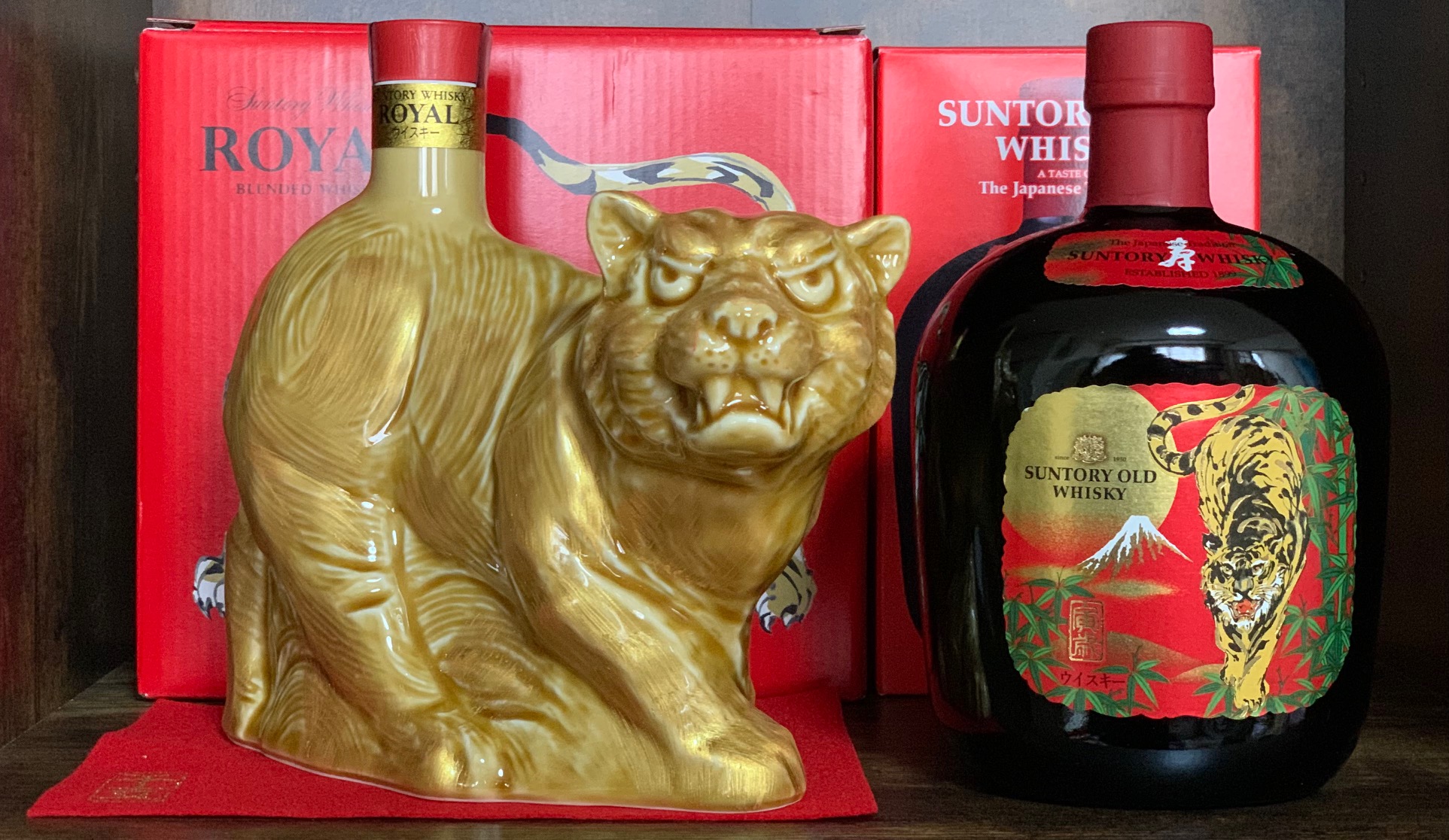 古酒 未開栓 サントリー 干支ウィスキー 虎 サントリーオールド