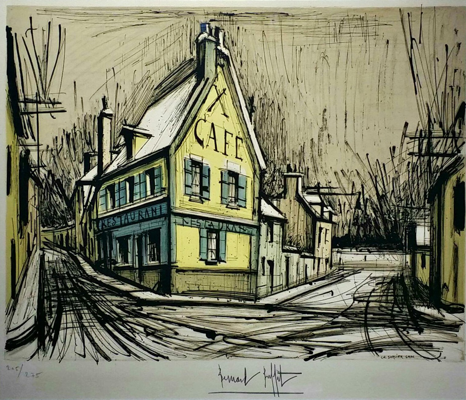 ベルナールビュッフェ リトグラフ ベルナール・ビュッフェ – café