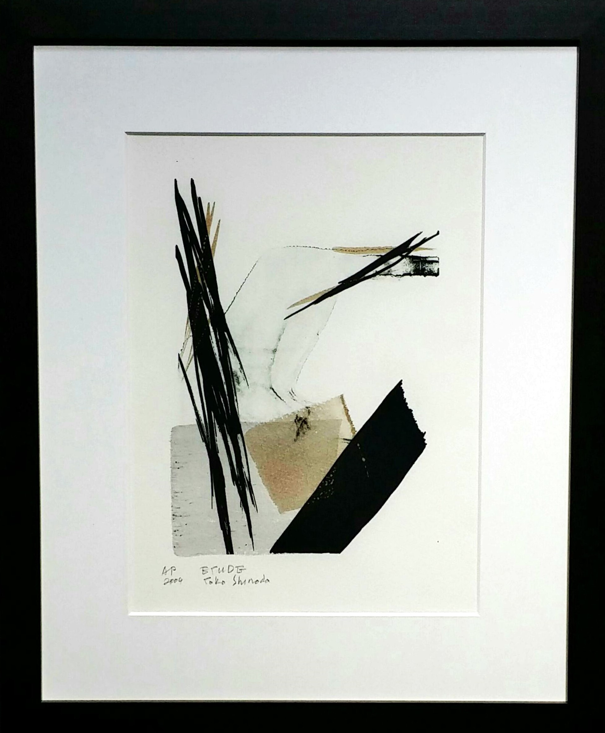 篠田桃紅のリトグラフ「Sprout」