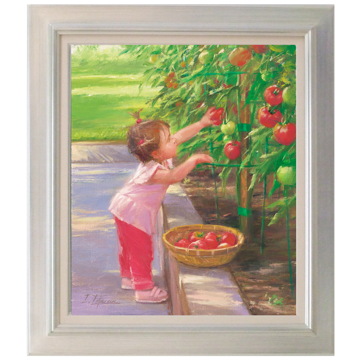 甘い、甘い、トマト」版画 ”The Sweetest Tomatoes” Print on Canvas