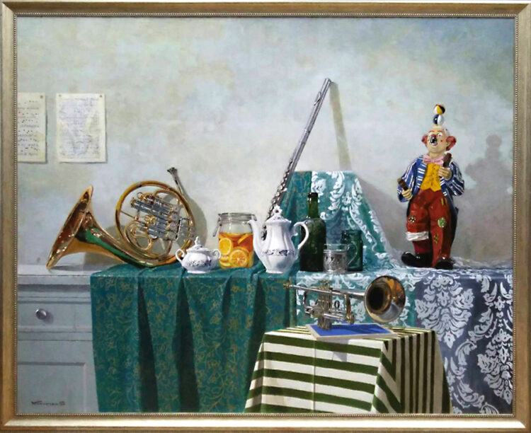 リアリズム写実画【静物画】直筆サインあり