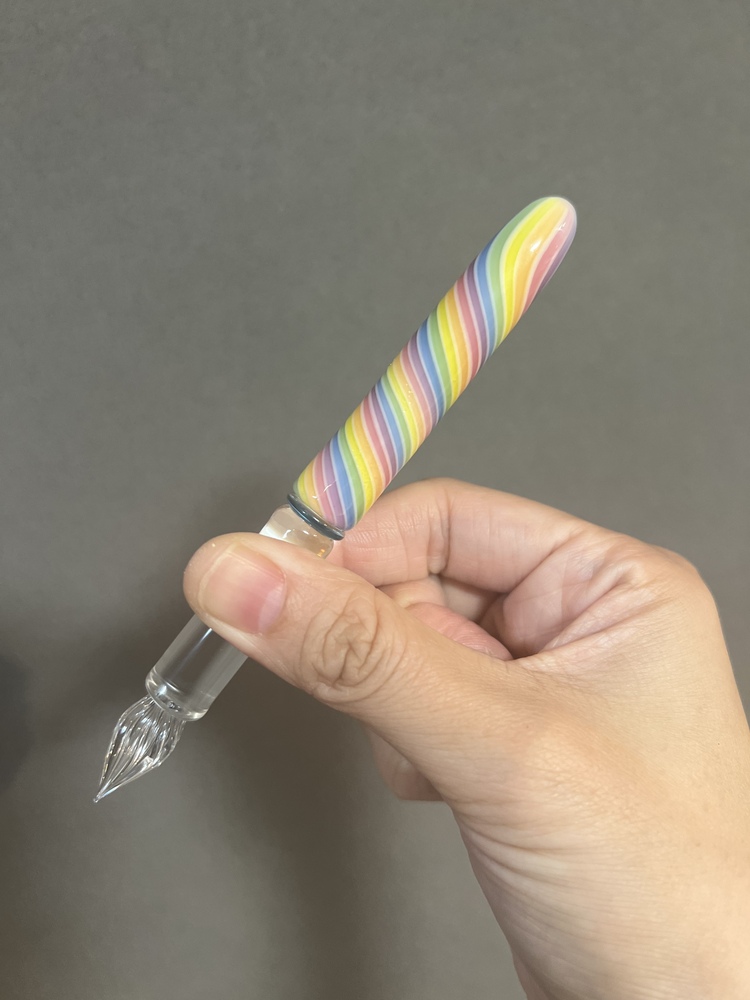 ぐり工房✖︎色華硝子 虹のガラスペン | iroka glass studio