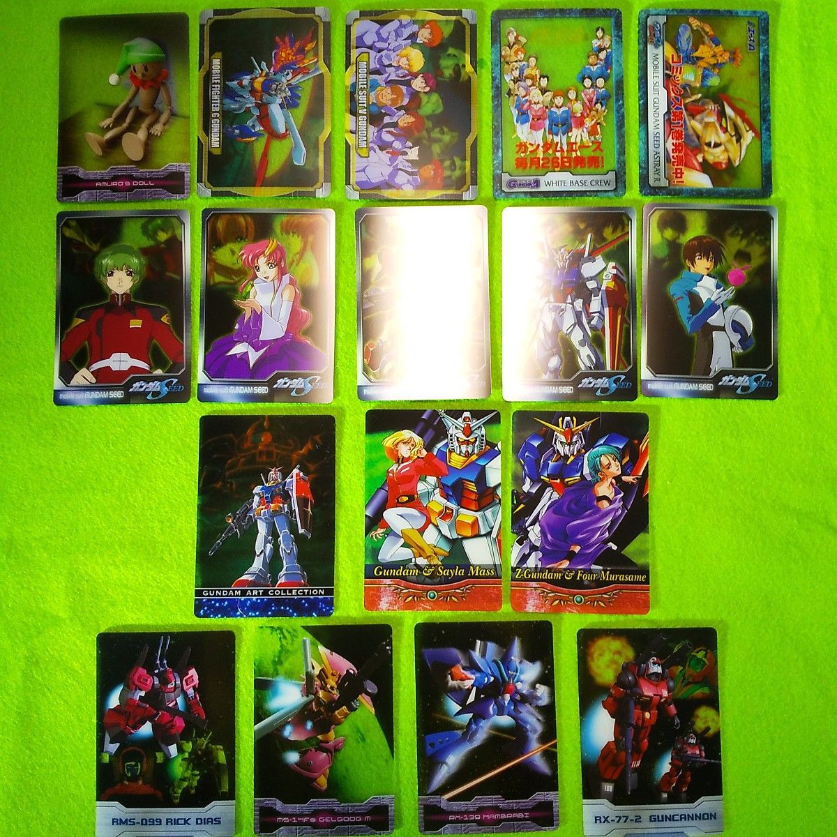 森永 ガンダムウエハース クリアカード プラカード 第一弾 まとめ売り