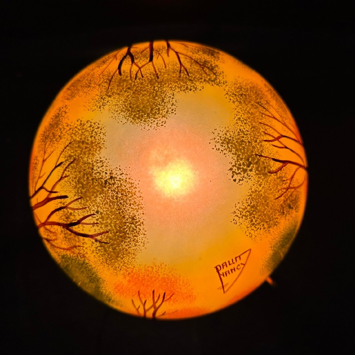 証明書】ドームナンシー 2灯 フロア照明 アンテルカレール 被せガラス