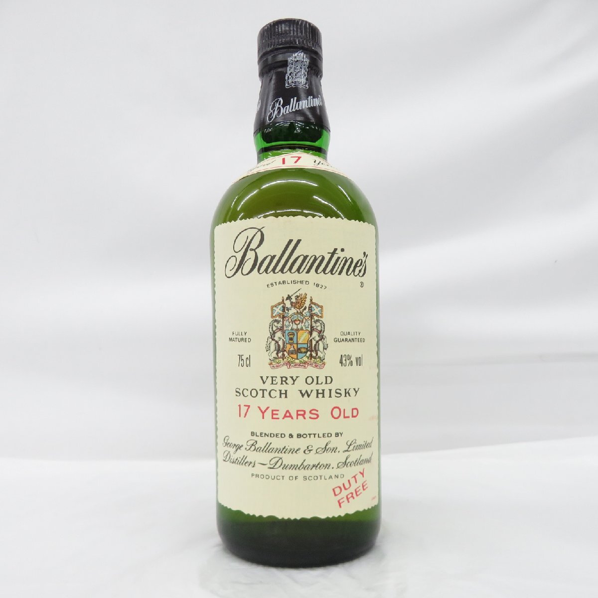 ウイスキー whisky バランタイン 17年 ベリーオールド 黒陶器 750ml 43