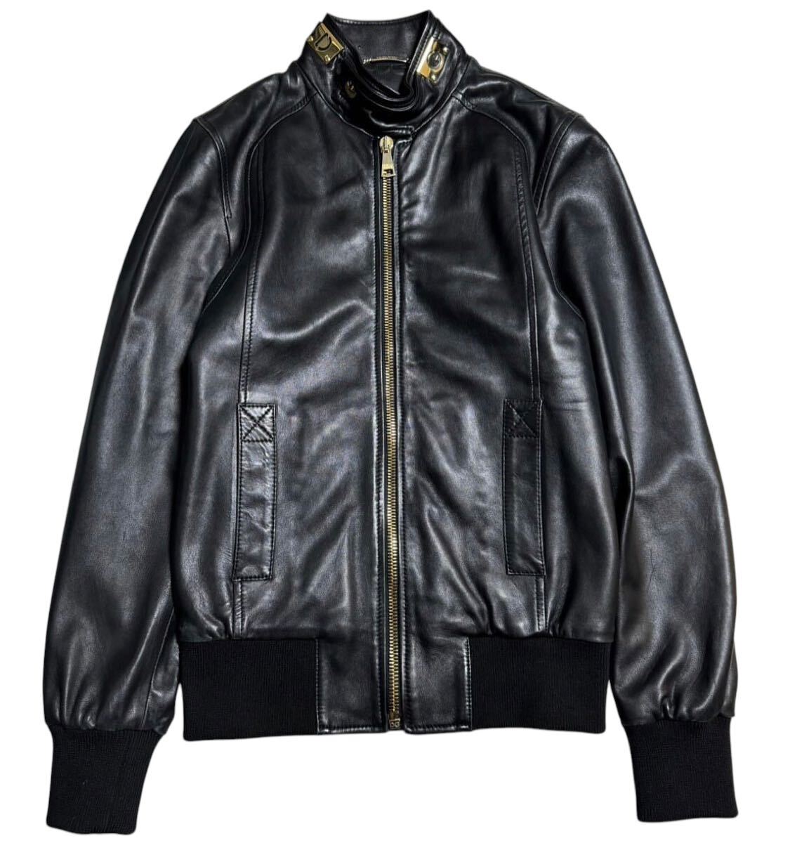 Dolce&Gabbana ドルチェ＆ガッバーナ ラムレザー テーラードジャケット