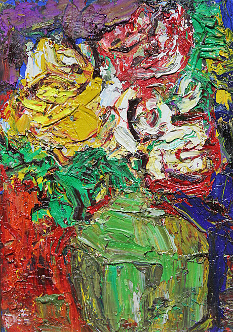 ☆真作☆ベルナール・シャロワ油彩画/「黄昏の貴婦人」8号直筆サイン