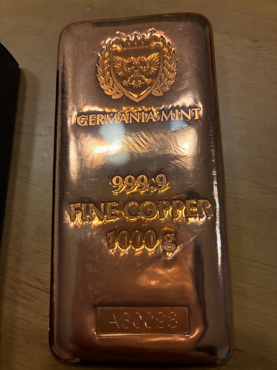美品 GERMANIA MINT 純銅インゴット 1kg 999 9 箱付き｜Yahoo!フリマ