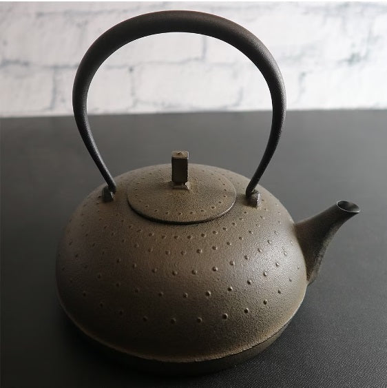 南部鉄器 空間鋳造 鉄瓶 Sayu 小 ピュアブラック/アンティークブラウン