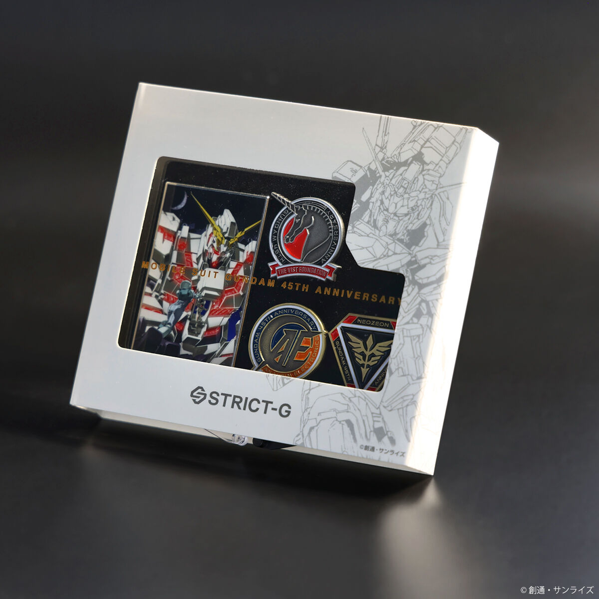 STRICT-G『機動戦士ガンダムUC』ガンダムシリーズ45周年記念ピンズ