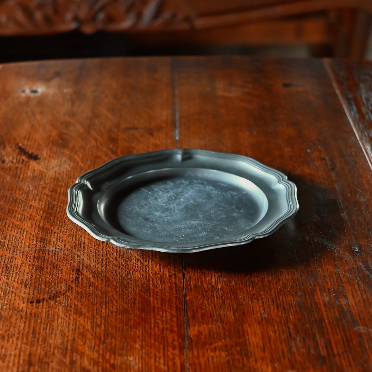 Pewter Plate / ピューター プレート【B】〈 お皿・エタン・収納・店舗