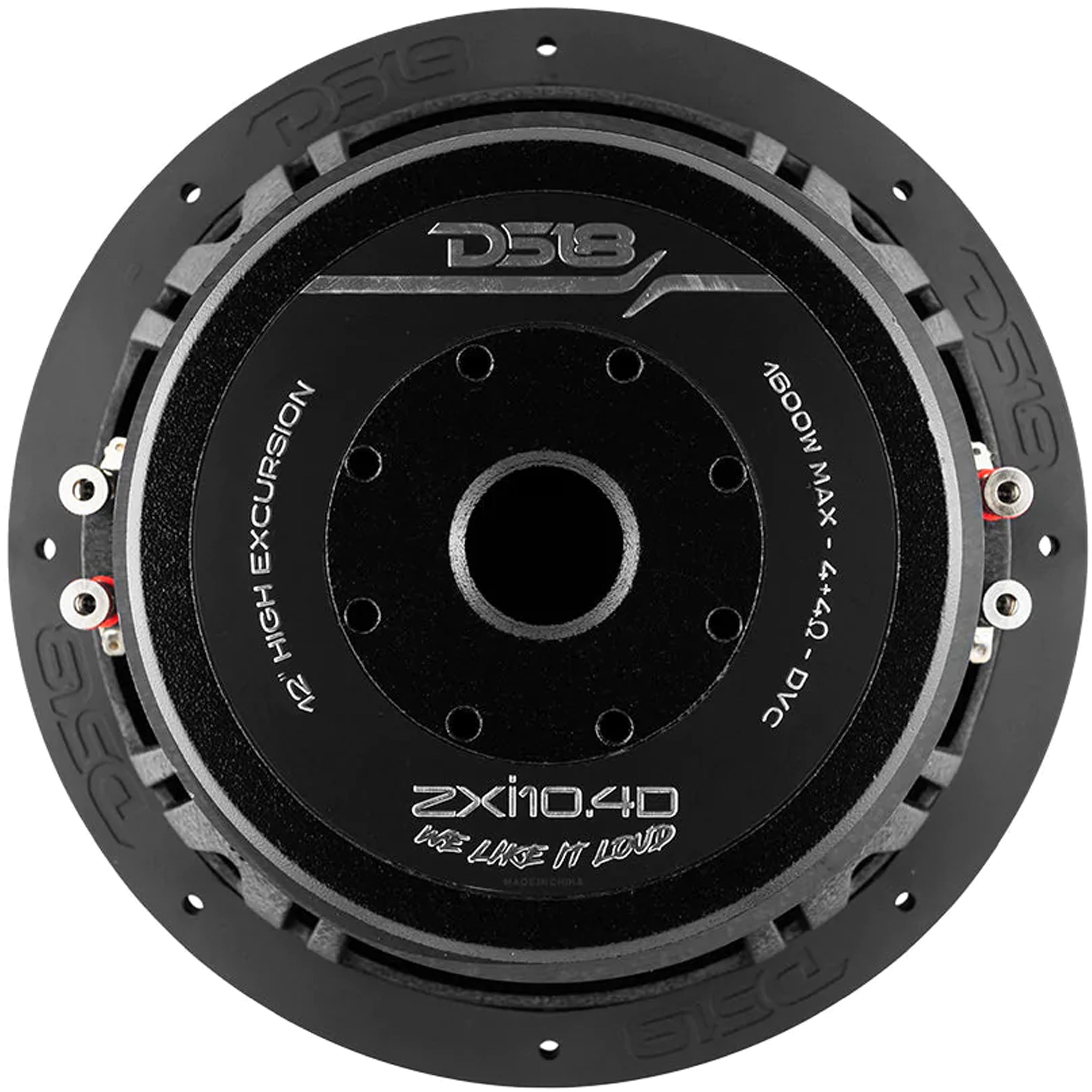 DS18 Car Audio 10 High Excursion Subwoofer 1600 Watt Dual 4 Ohm VC
