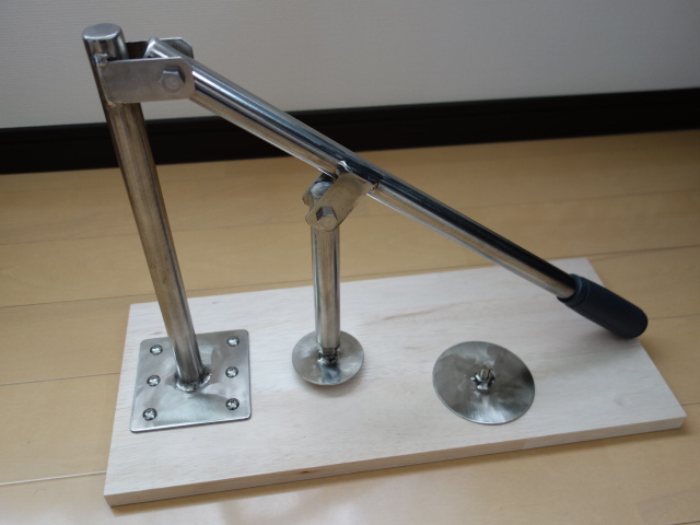 自作菌糸プレス機