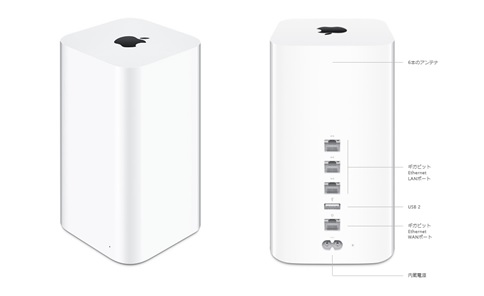 APPLE Apple アップル AirMac Time Capsule 3TB ME182J/A A1470 中古品