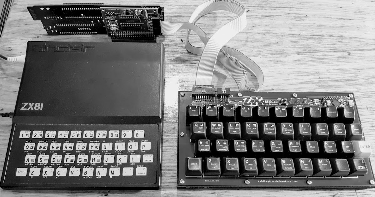 ZX81 Keyboard Adventure: ZX-Key, External Keyboard For ZX81s and