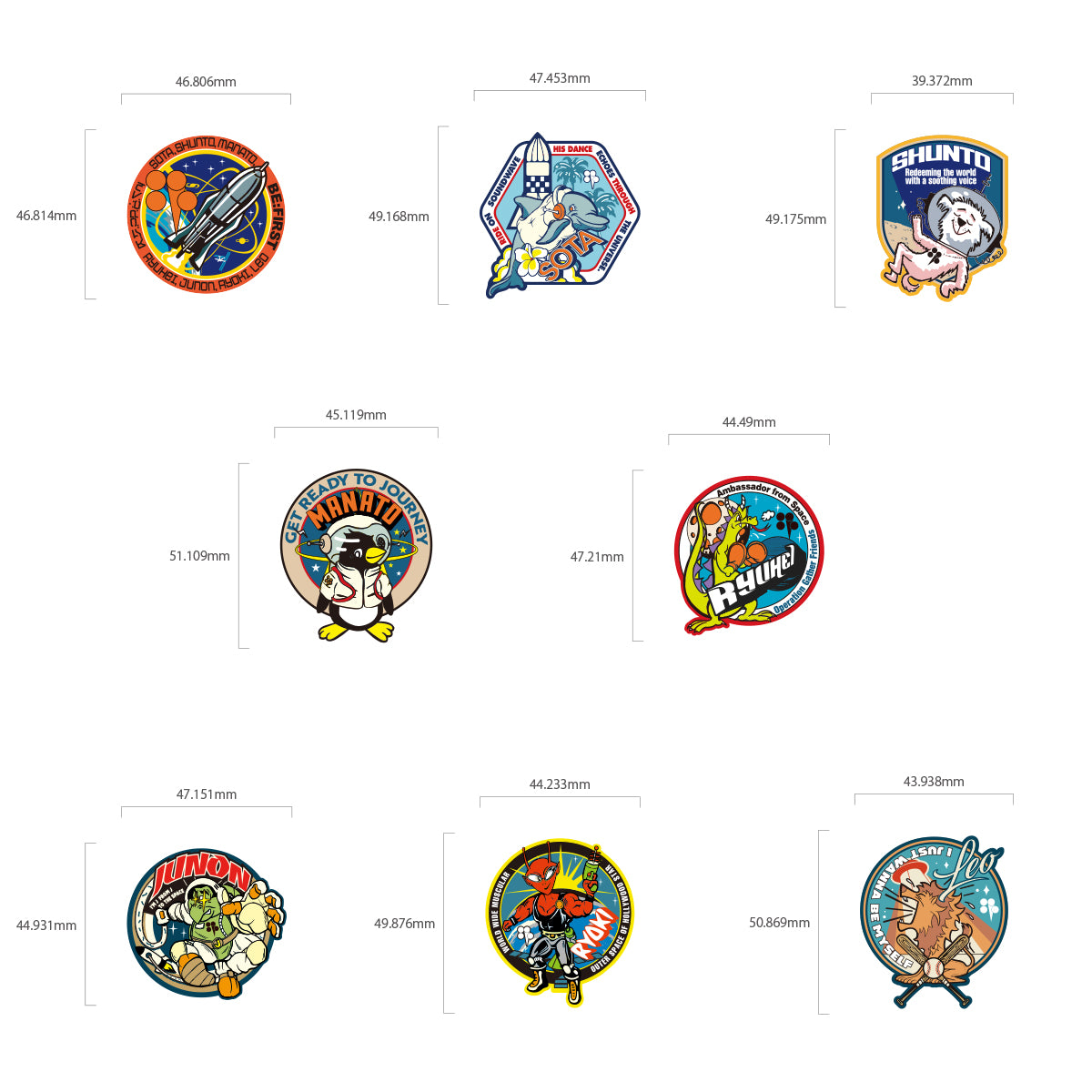 BEFIRST ステッカー 2:BE BE:FIRST DOME TOUR ステッカーセット – BMSG