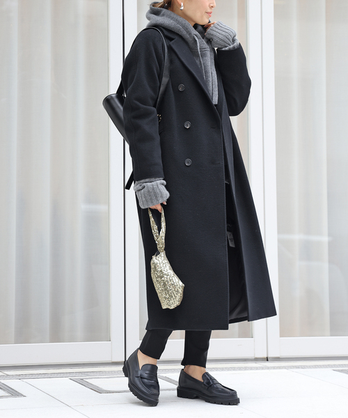 ドゥーズィエムクラス イレーヴ ウールチェスターコート ロング丈