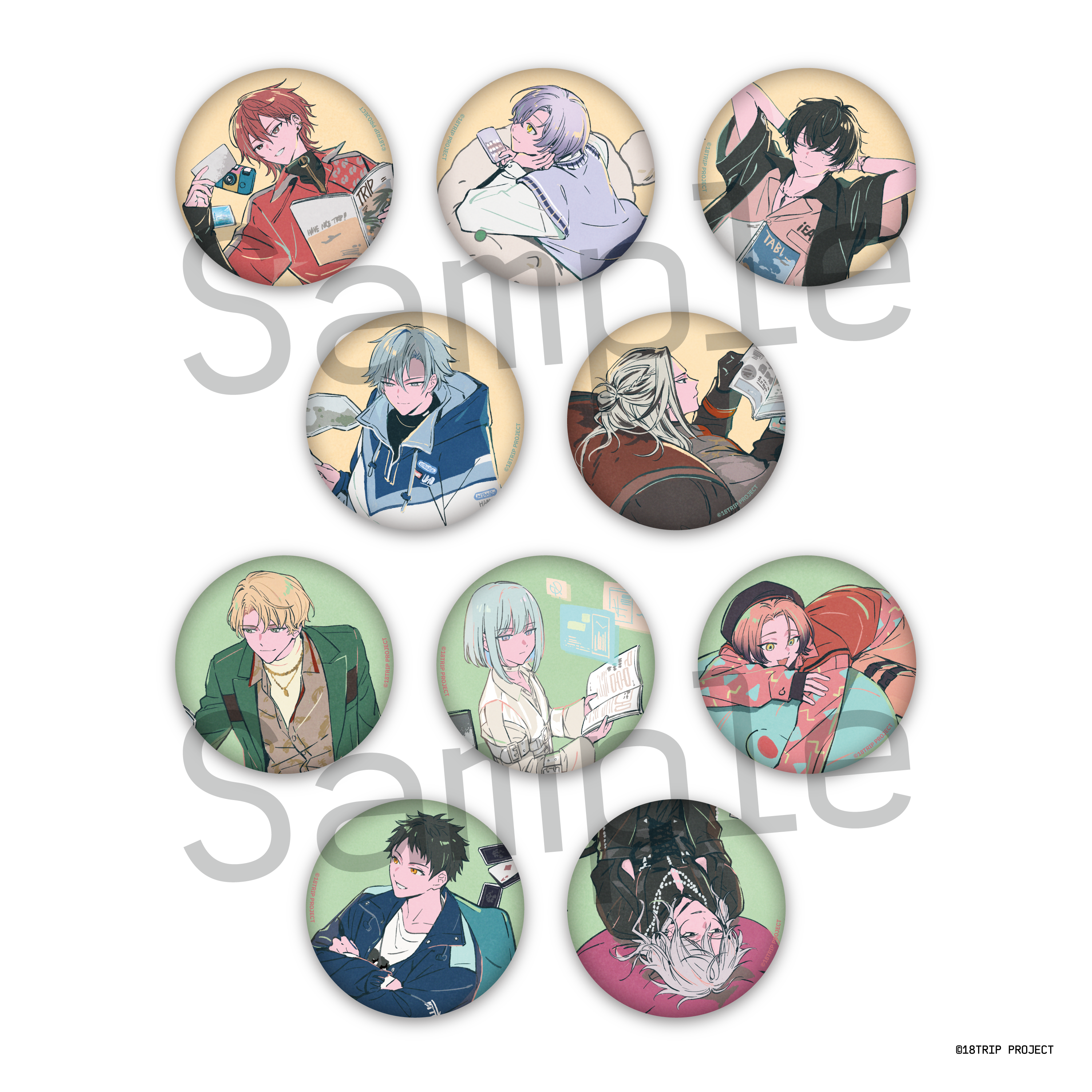 18TRIP エイトリ 斜木七基 20個 キャラバッジコレクション vol.3