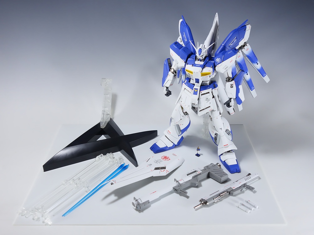 全塗装【プレミアムプラス完成品】バンダイ MG 1/100 Hi-νガンダム Ver