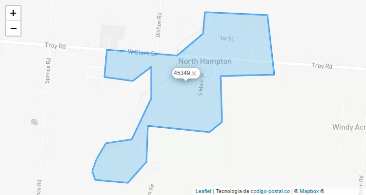 45349 ZIP Code - United States