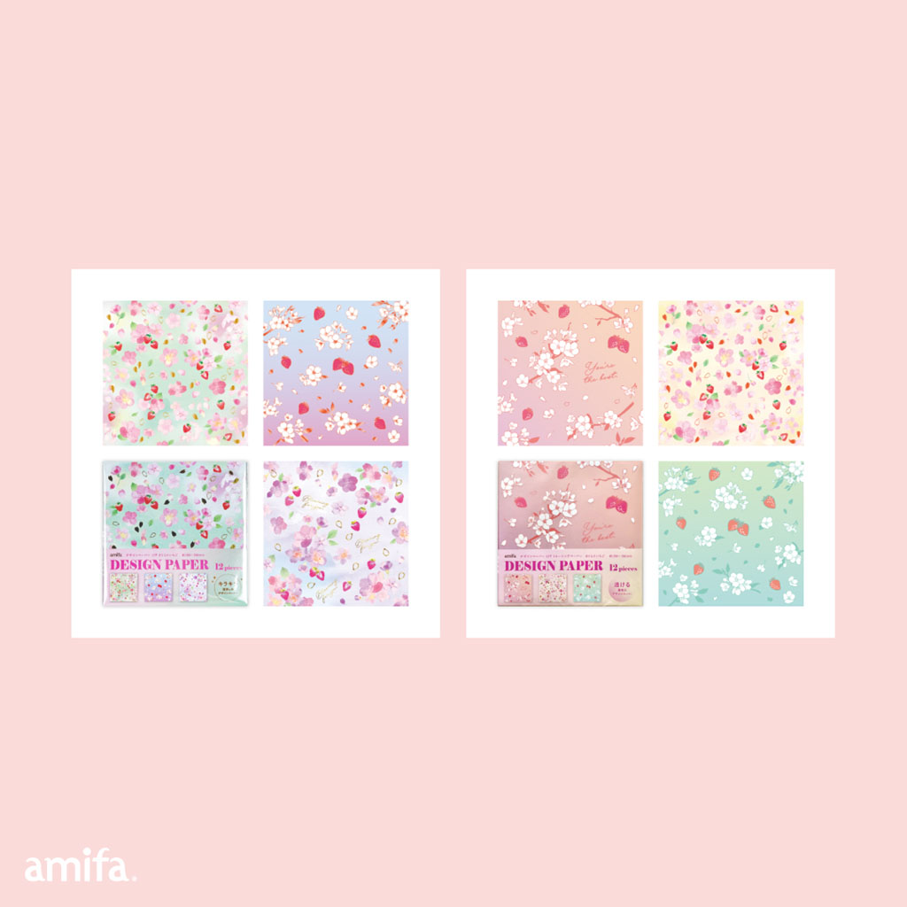 2023 さくらといちご ～デザインペーパー～ | アミファ~amifa~
