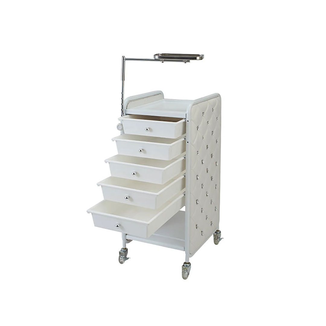 EYELASH GARAGE】キルティングワゴン(ホワイト)｜まつげエクステ商材の松風