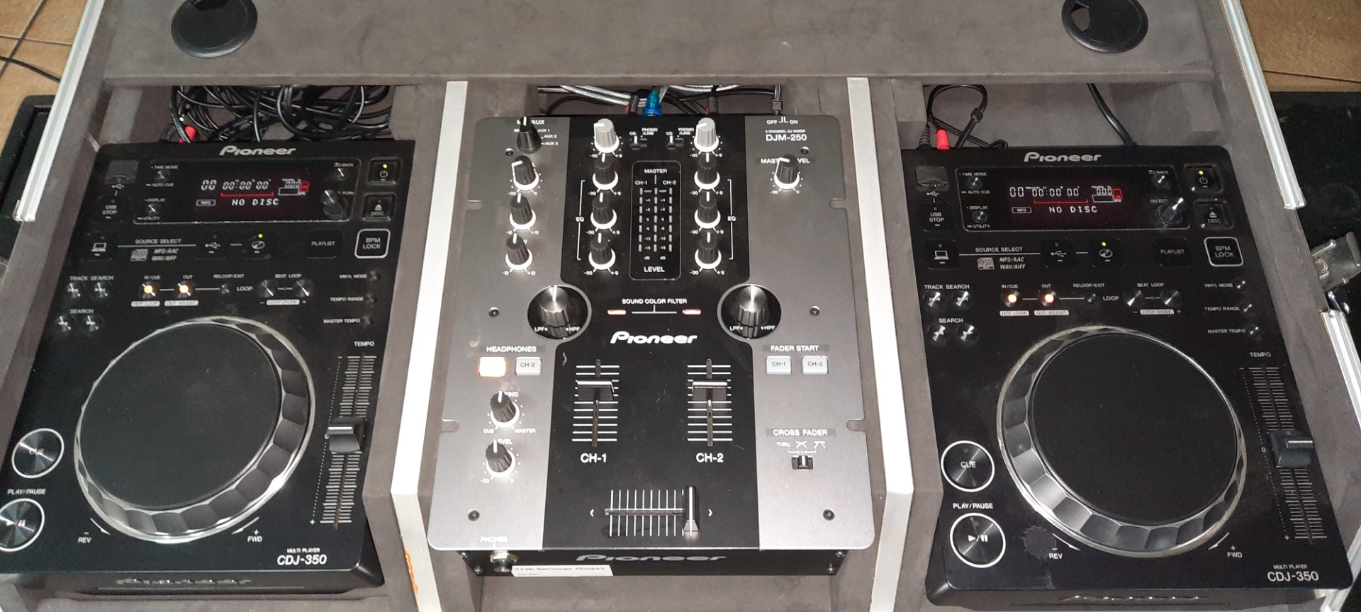 DJM350×1台＋CDJ350×2台 ケーブル付属 セット販売 Pioneer DJM350×1台