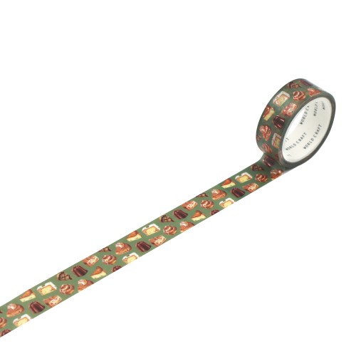 ワールドクラフト（WRC） キラキラマスキングテープ KRMT15-082 Cafe