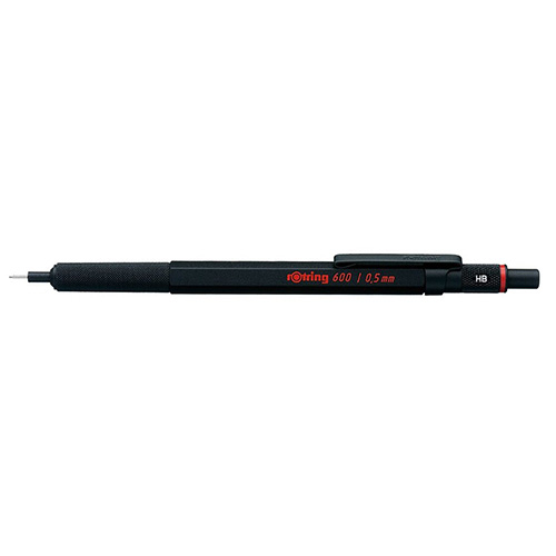 ロットリング（rOtring） 600 メカニカルペンシル 0.5mm ブラック