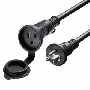 TAP-EX35B-5【防雨型電源延長コード（1個口・5m）】屋外でも使える防水