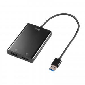 USB-CVU3HD3【USB3.1-HDMIディスプレイアダプタ(4K対応・ 2出力・LAN