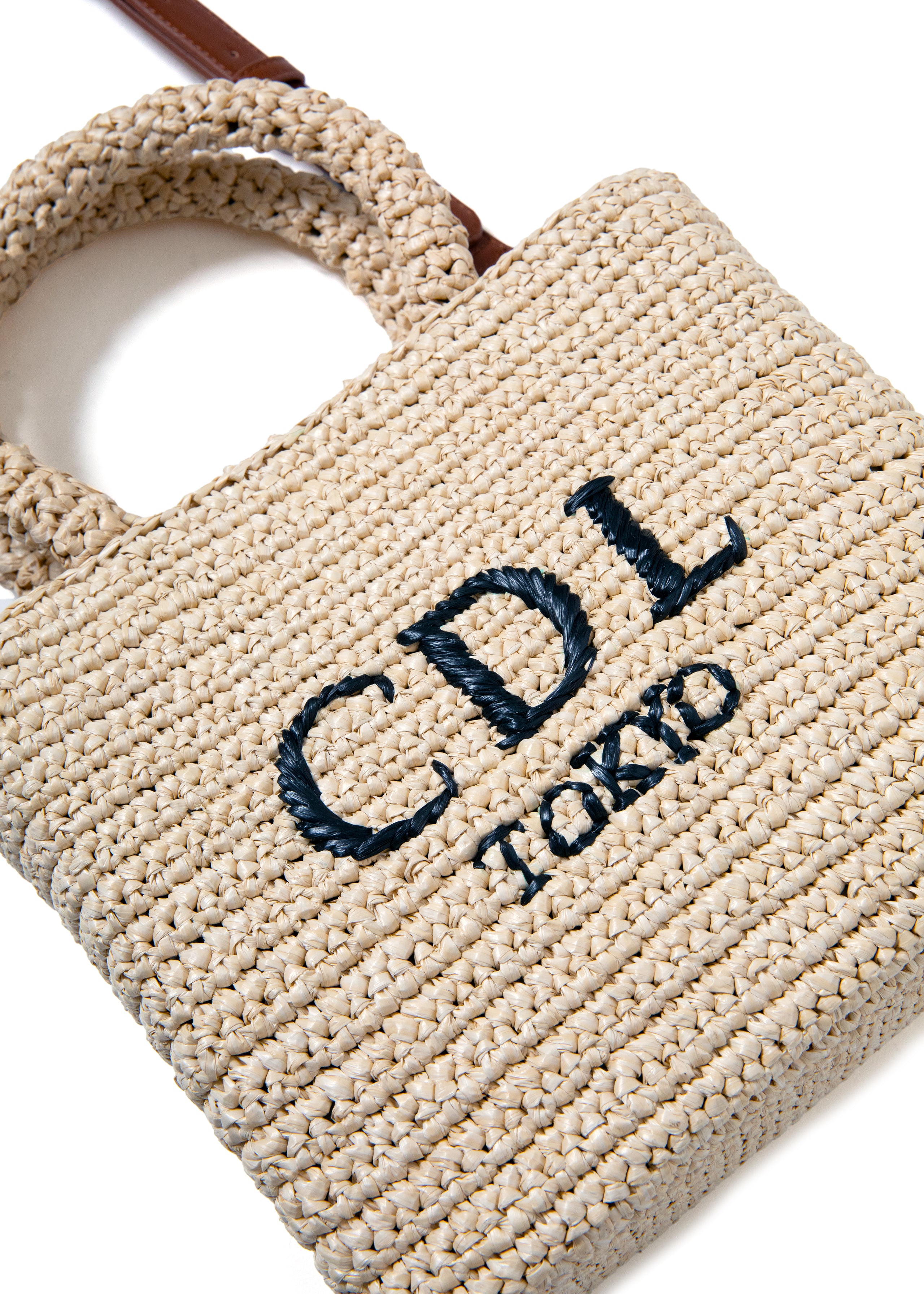CDL Hand Stitched Mini Basket ベージュ