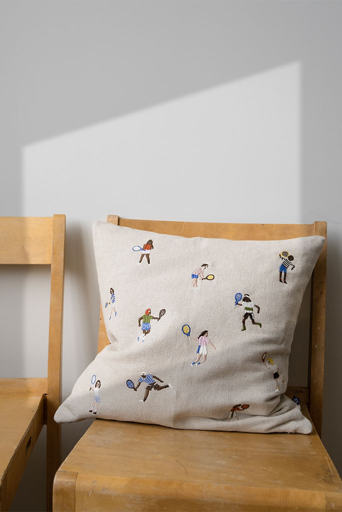 Fine Little Day ファインリトルデイ｜リネンベース×刺繍 クッション