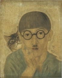 自画像|藤田嗣治 |所蔵作品検索｜国立西洋美術館