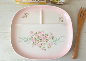 イマン エマ 陶器、ホーロー － フレンチカントリーのバラ柄、レース