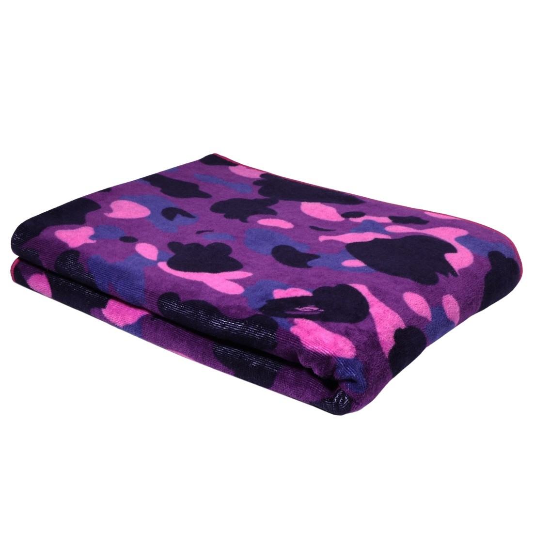 A Bathing Ape Color Camo Beach Towel purple