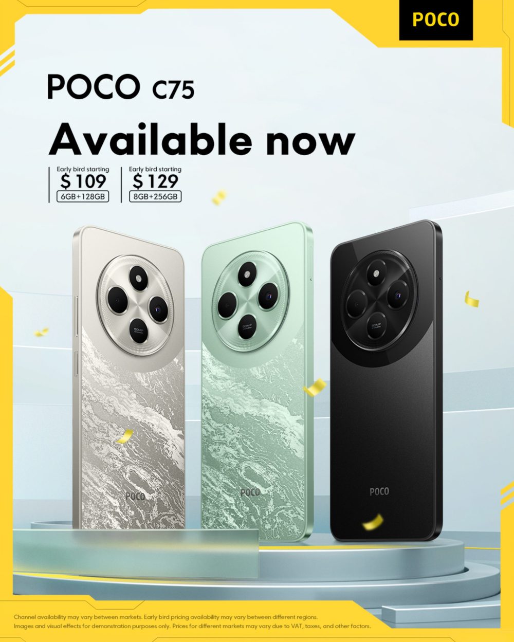 POCO C75 8GB/256GB (2台)