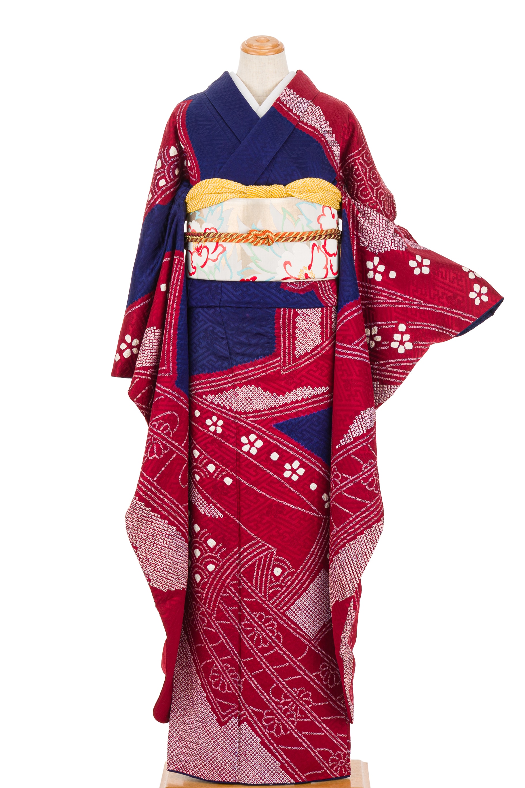 振袖 絞り 束ね熨斗 - からん::アンティーク着物・リサイクル着物の