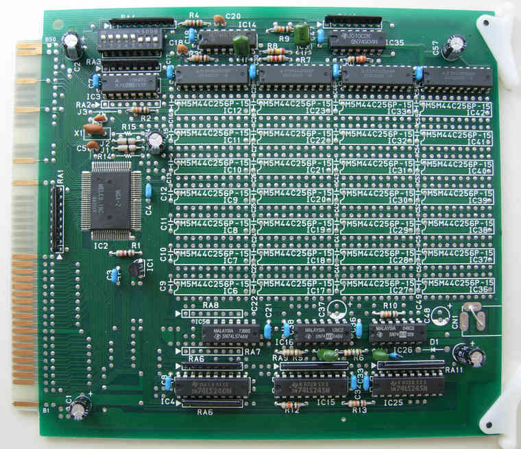 基板写真館：PC98汎用拡張スロット用RAMボード - Diary on wind