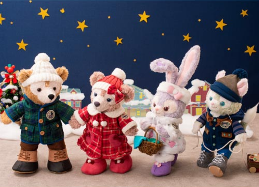 ダッフィーフレンズ2018 トゥインクルウィンター ぬいぐるみバッジ