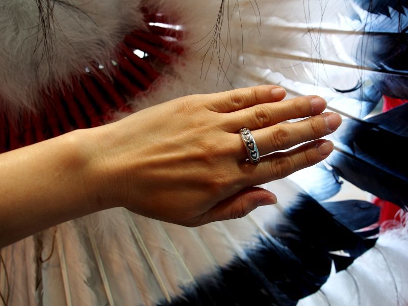 リング石なしのDarrell Cadman ハートスタンプ リング商品のご案内