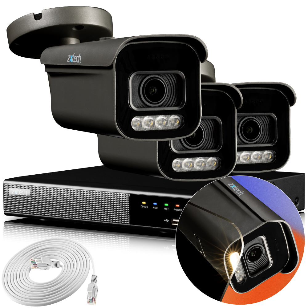 4K Home Security System Enhanced Night Vision Auto Zoom | Zxtech