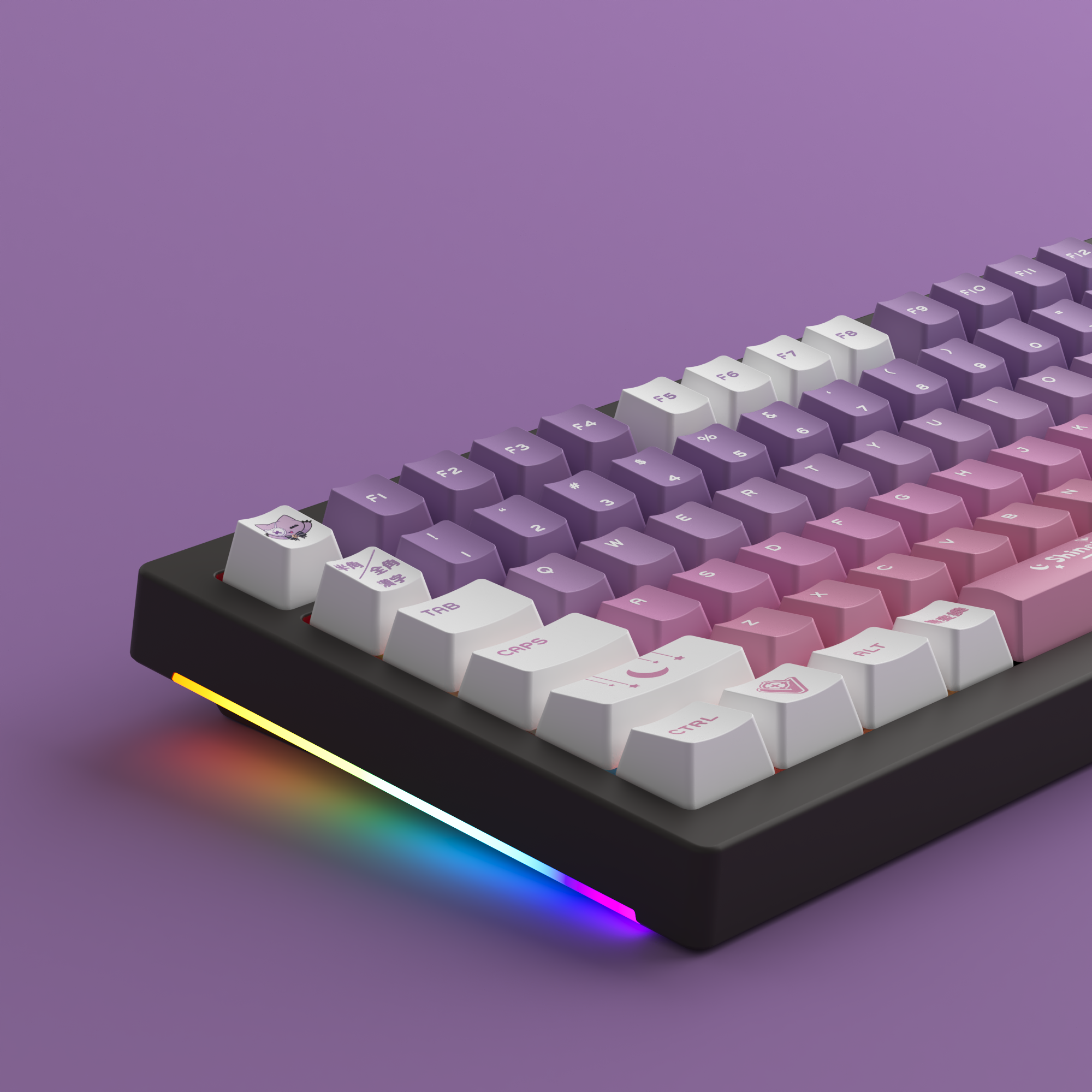 Vspo ! 紫宮るな EDITION ゲーミングキーボード ぶいすぽっ！GEAR