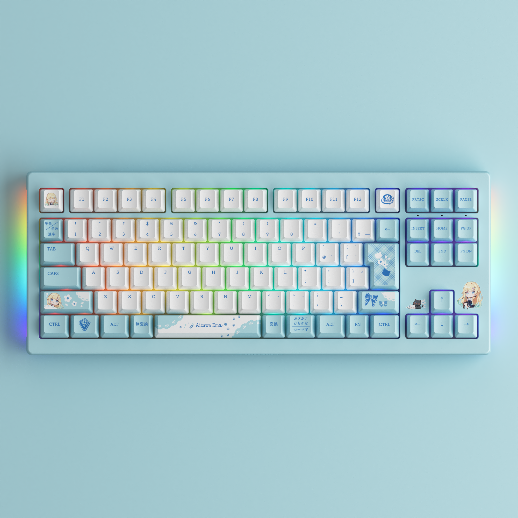 VSPO! GEAR ゲーミングキーボード 藍沢エマ し*う様 【藍沢エマ】VSPO