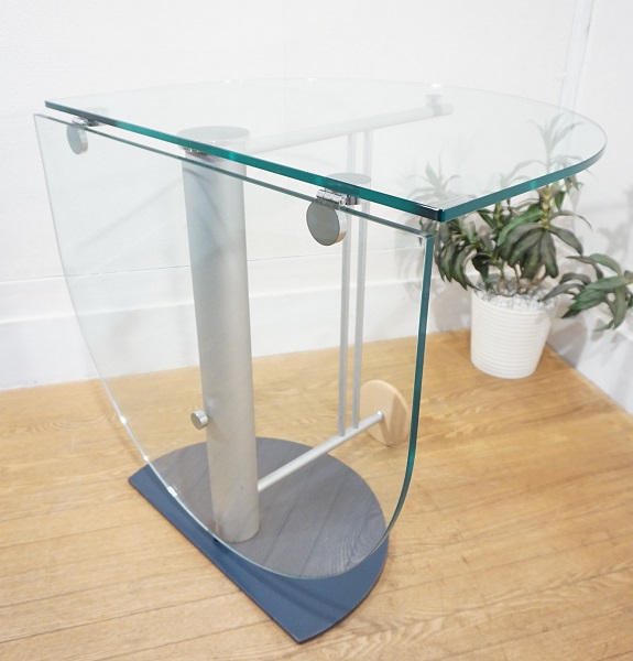 ロナルドシュミット ガラステーブル ドイツ 回転式テーブル IDC大塚