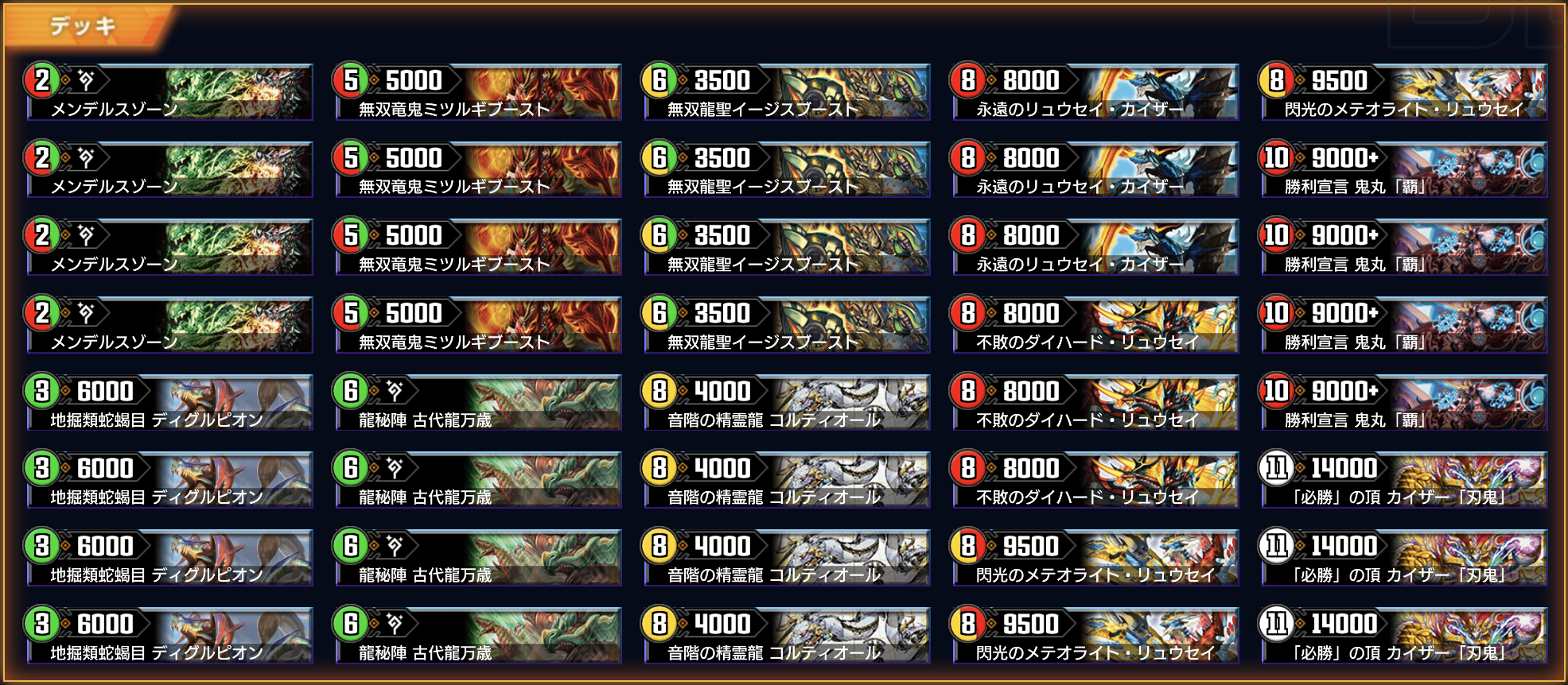 ハンター刃鬼デッキ微高レート 最強デッキ デュエマ カイザー刃鬼 刃牙 超