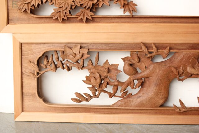 寺院建築の細部、彫刻木材、華麗な金具 オブジェ アンティーク 寺院